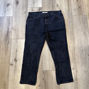 Tommy Hilfiger Men's Gray/Black Tommy Hilfiger‎ Jeans Size 38 x 30 Slim #957